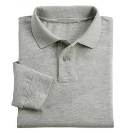 純棉長(cháng)袖商務(wù)polo衫