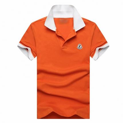 橙色男士棉質(zhì)短袖POLO衫 廠(chǎng)家定做