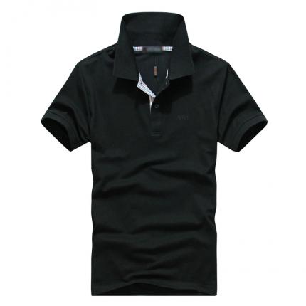 【定制】黑色經(jīng)典商務(wù)POLO衫款式設計加工 保羅服裝