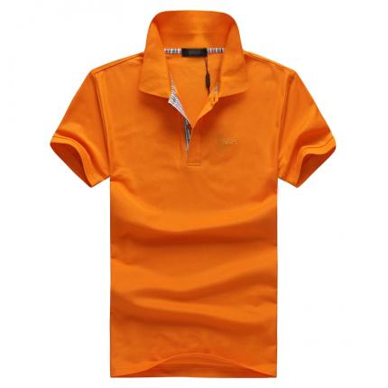 【定制】橙色男士商務(wù)POLO衫純棉材質(zhì)定制 保羅服飾